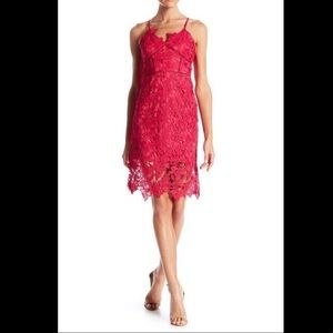 LOVE…ADY RED LACE COCKTAIL DRESS NWT MEDIUM